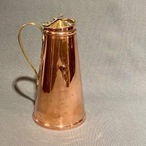 19th Century Benson Copper & Brass Lidded Jug