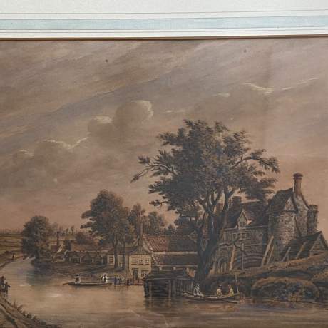 James George Zobel Watercolour of Pulls Ferry Norwich image-4