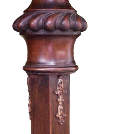 Fine Quality Early 20th Century Antique Walnut Standard Lamp image-5