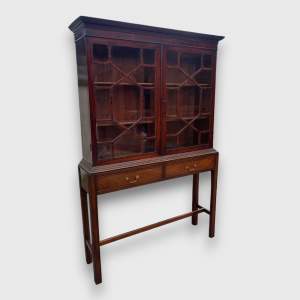 A Georgian Mahogany Bookcase on Stand