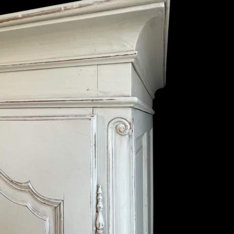 Vintage French Painted Four Door Armoire Wardrobe image-5