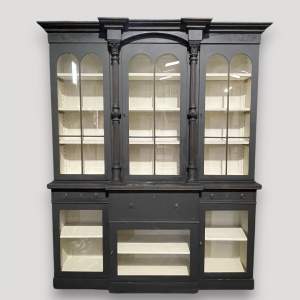 Late 18th Century French Painted Glazed Bookcase