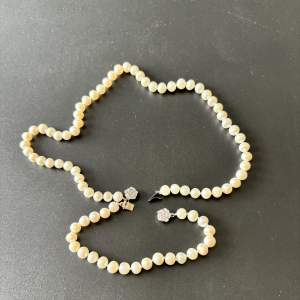 Vintage Freshwater Pearl Necklace & Bracelet Set