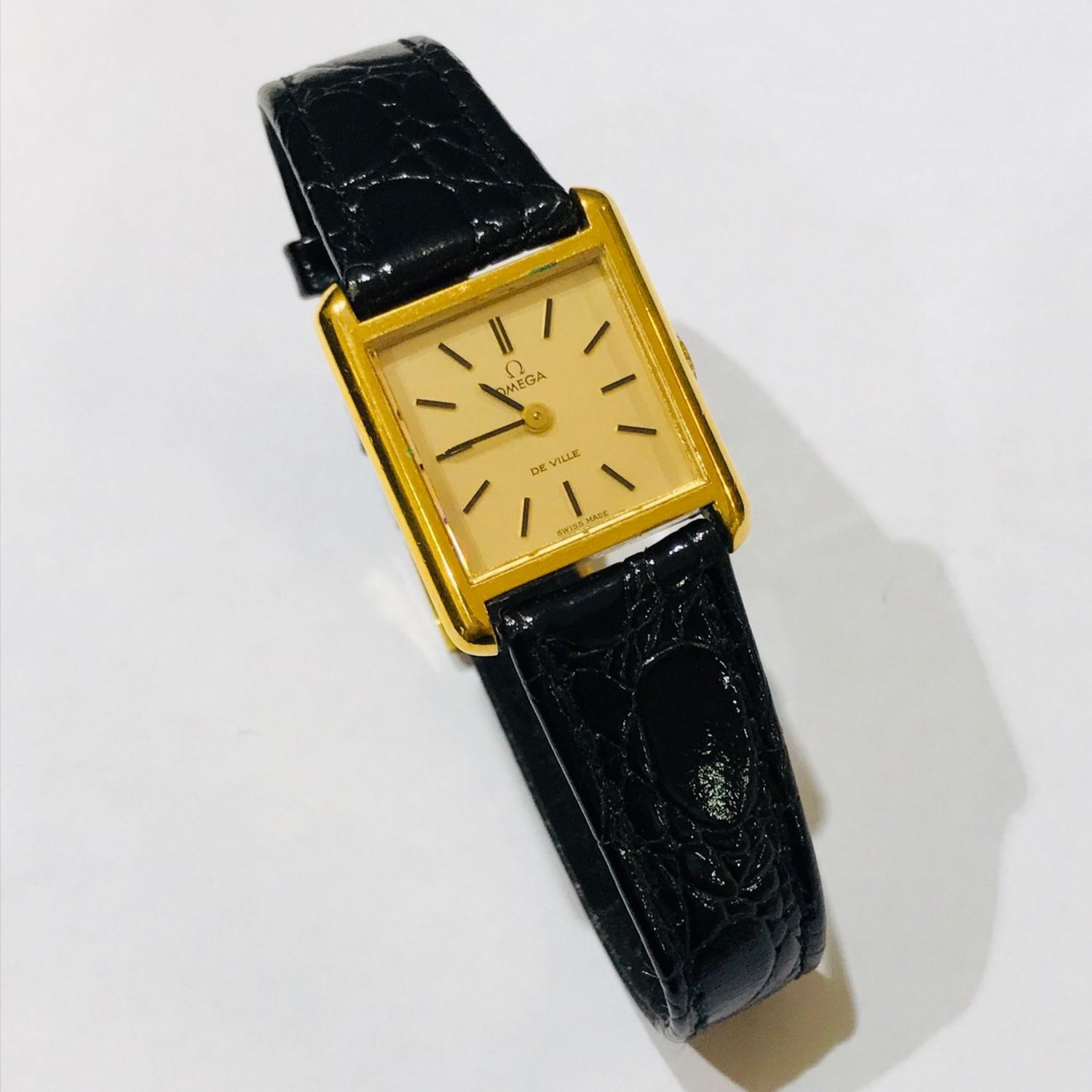 vintage omega ladies gold watch