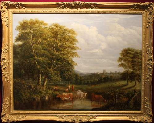 19th Century Landscape with Cattle image-2