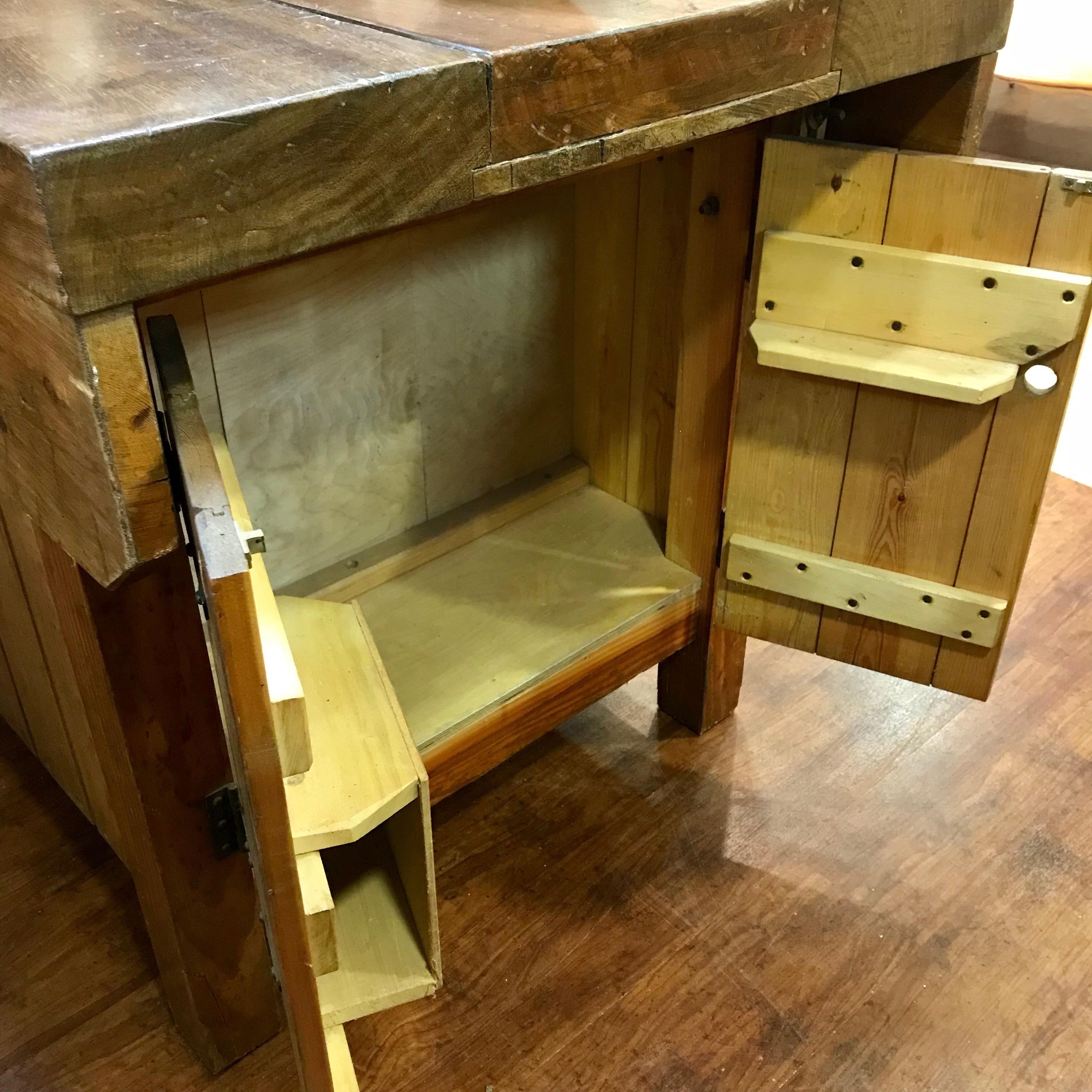 Vintage Kitchen Island Work Bench - Pine Tables - Hemswell ...