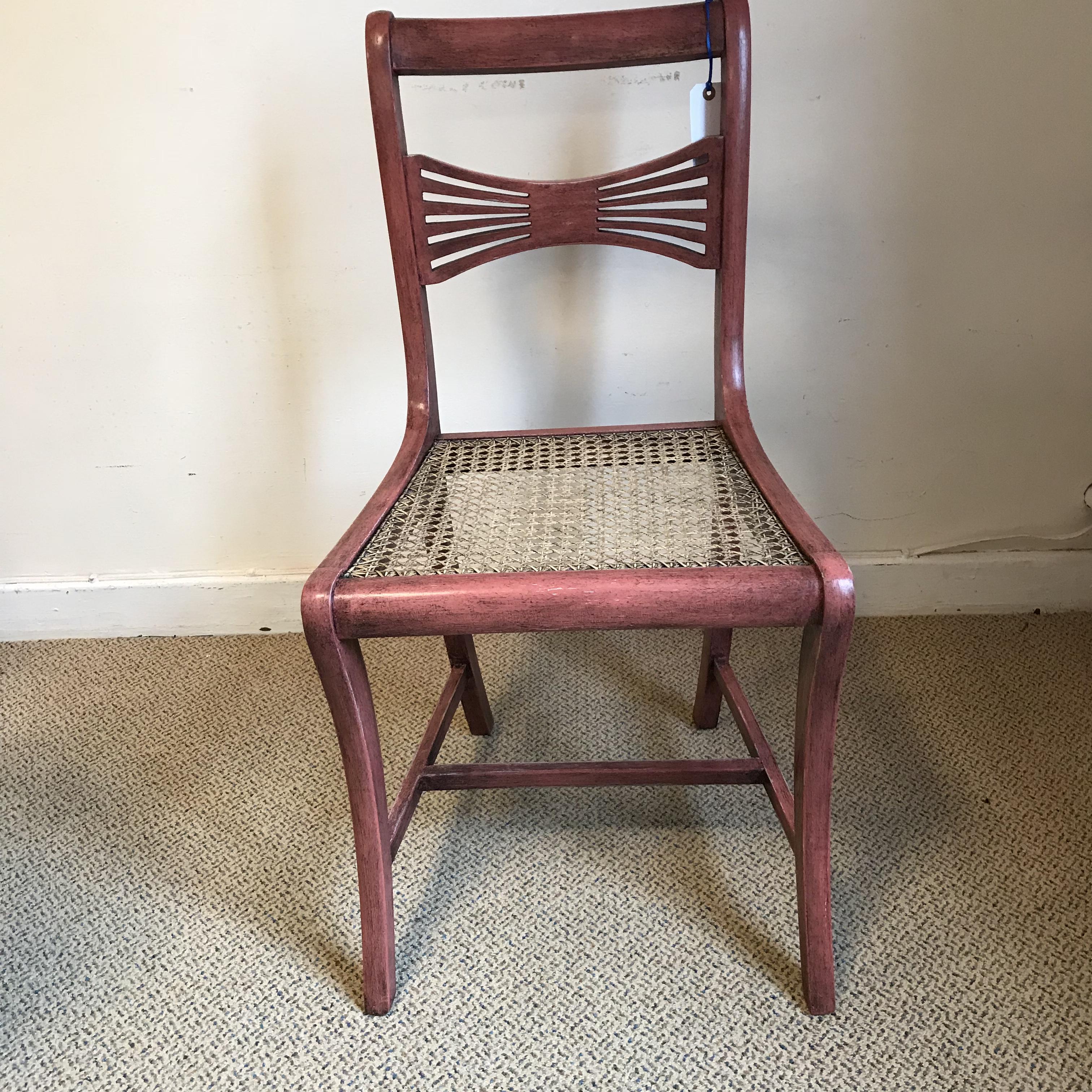 Vintage Rustic Pink Painted Bedroom Chair - Antique Chairs ...