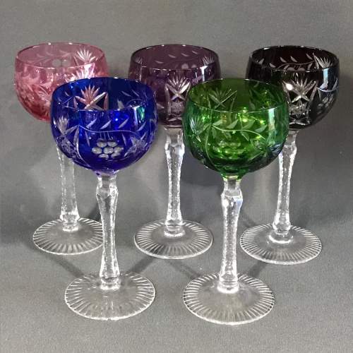 Bohemian Wine Glasses - Antique Glass - Hemswell Antique Centres