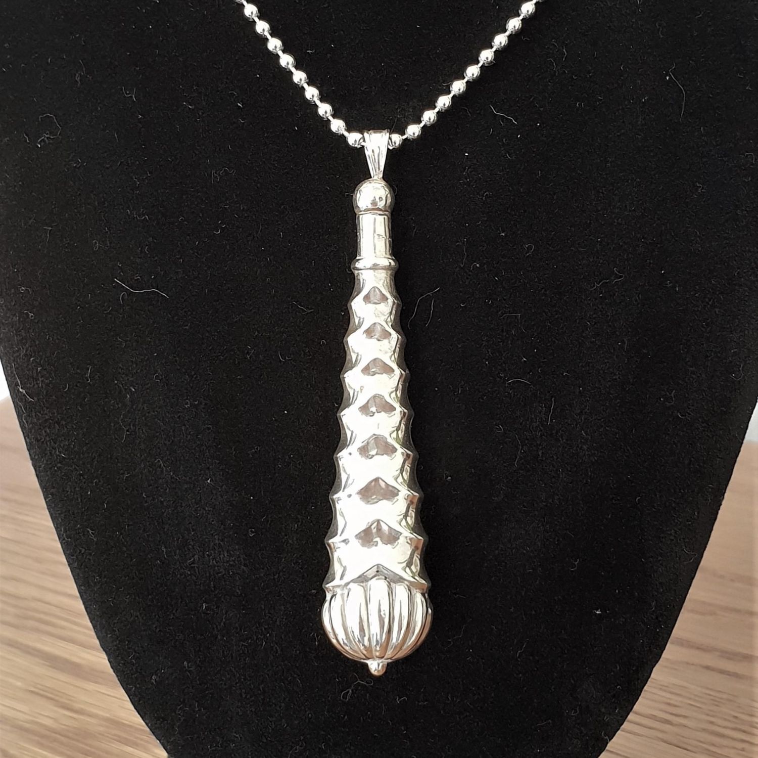 Hallmarked Silver Button Hook Pendant - Antique Silver - Hemswell ...