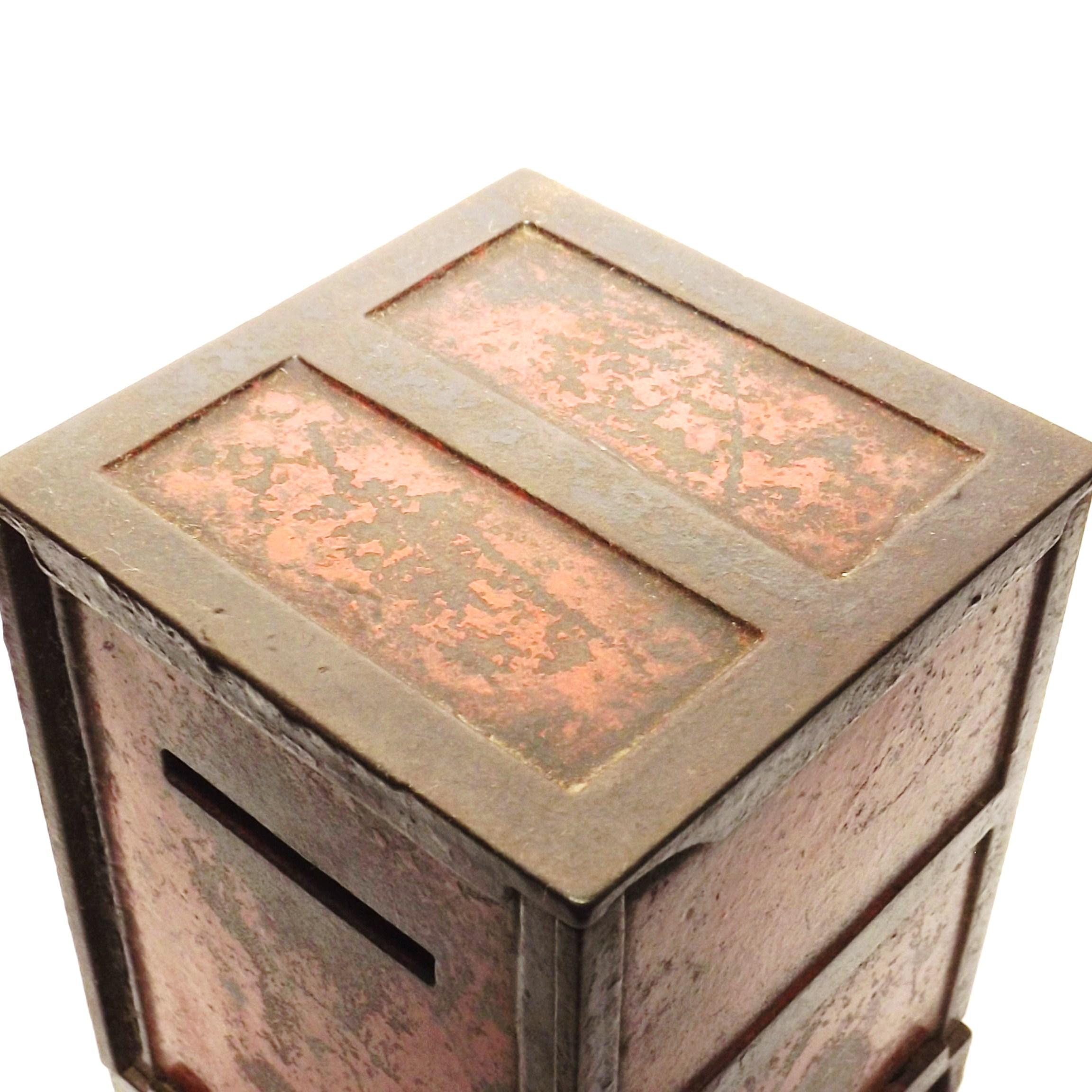 antique cast iron money box