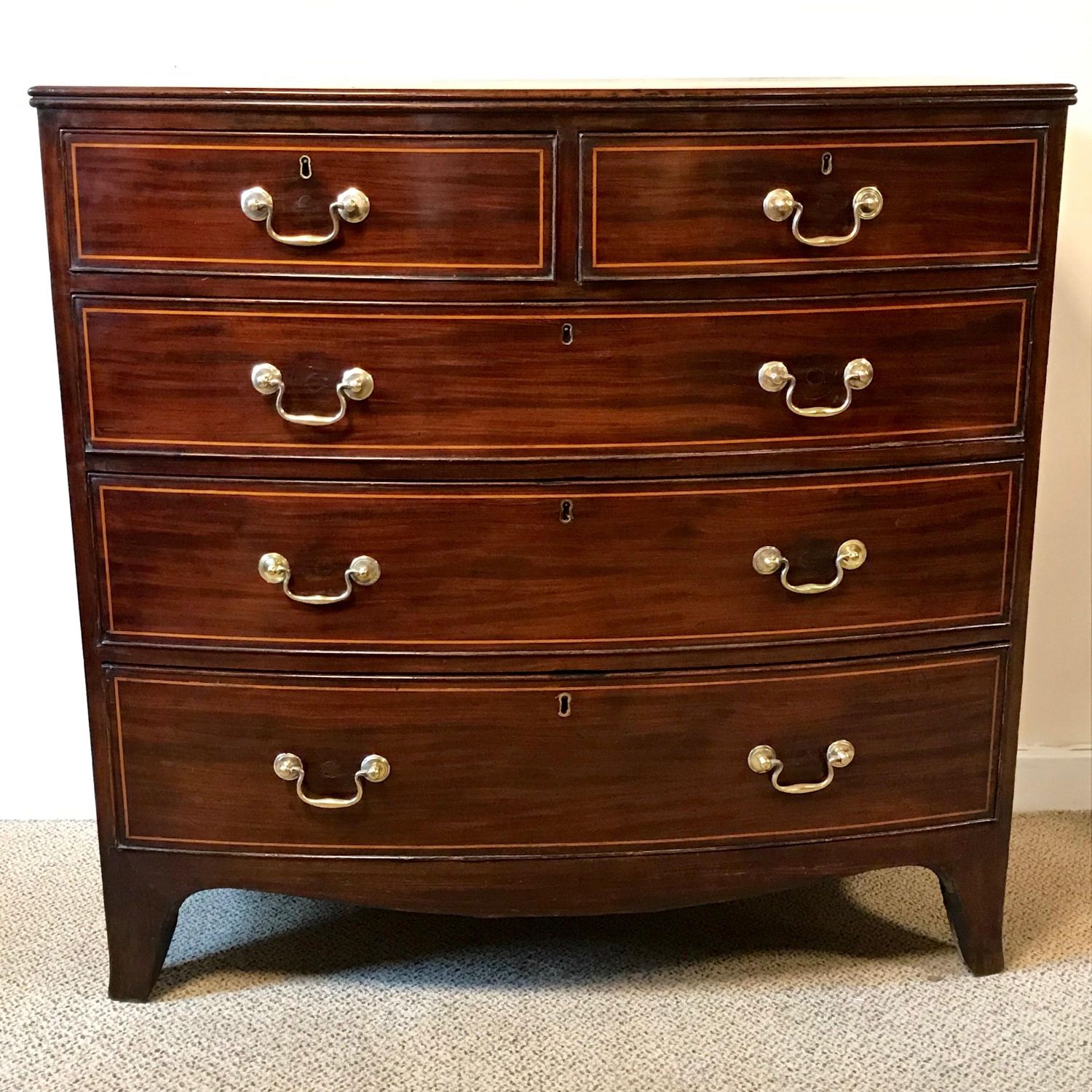 George Iii Period Mahogany Chest Of Drawers Antique Chest Of Drawers Hemswell Antique Centres