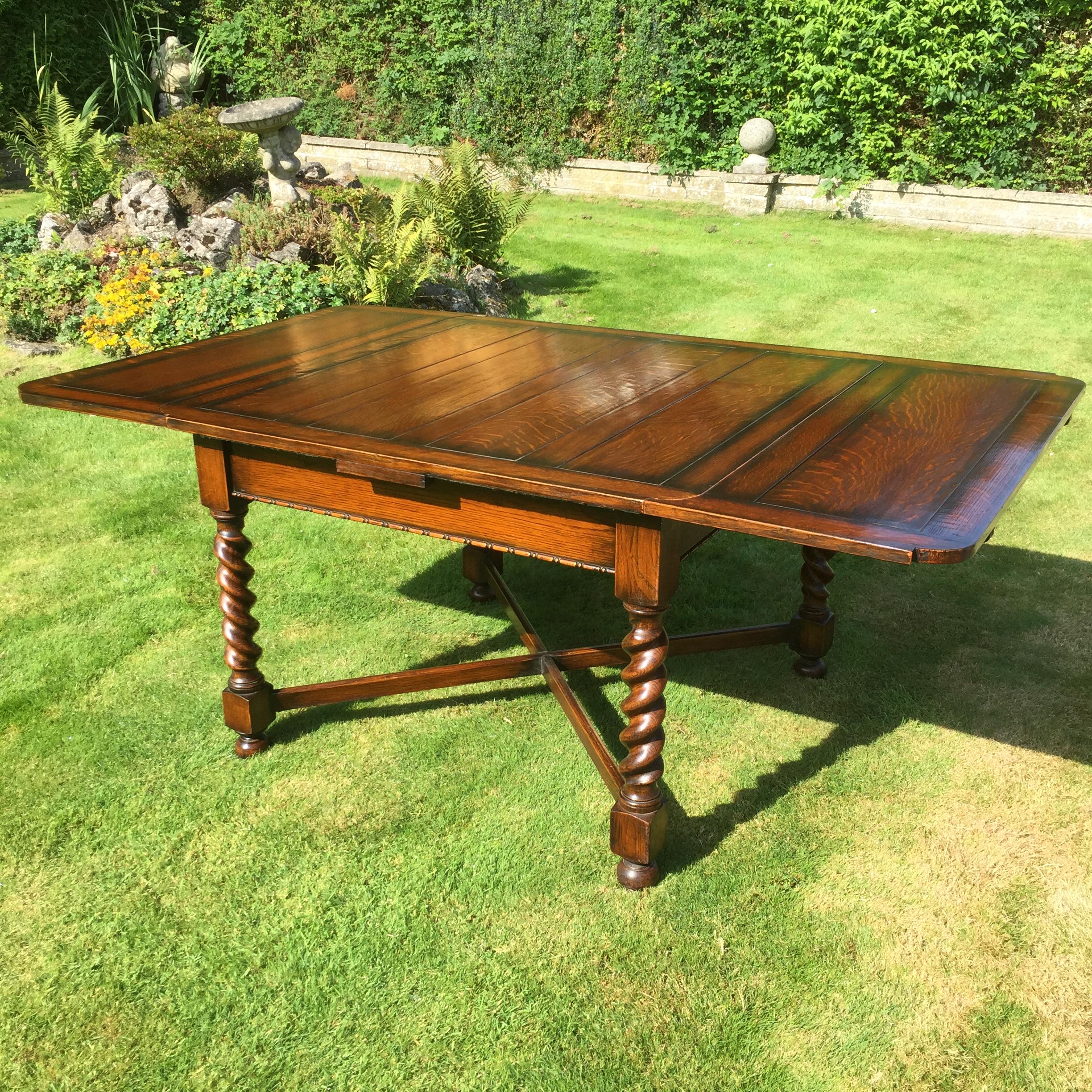 Oak draw leaf table Antique Dining Tables Hemswell Antique Centres