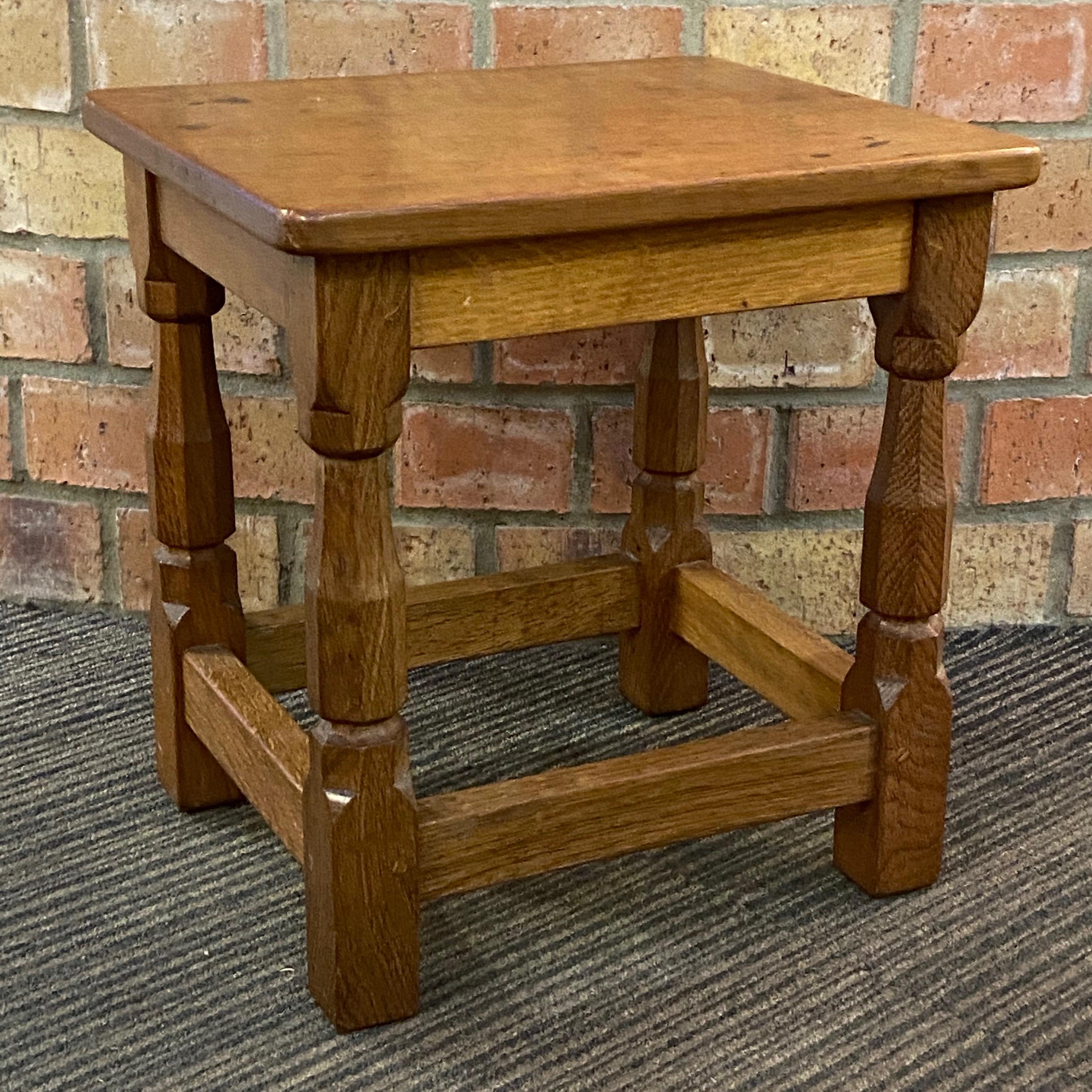 Small Adzed Oak Side Table - Antique Tables - Hemswell Antique Centres