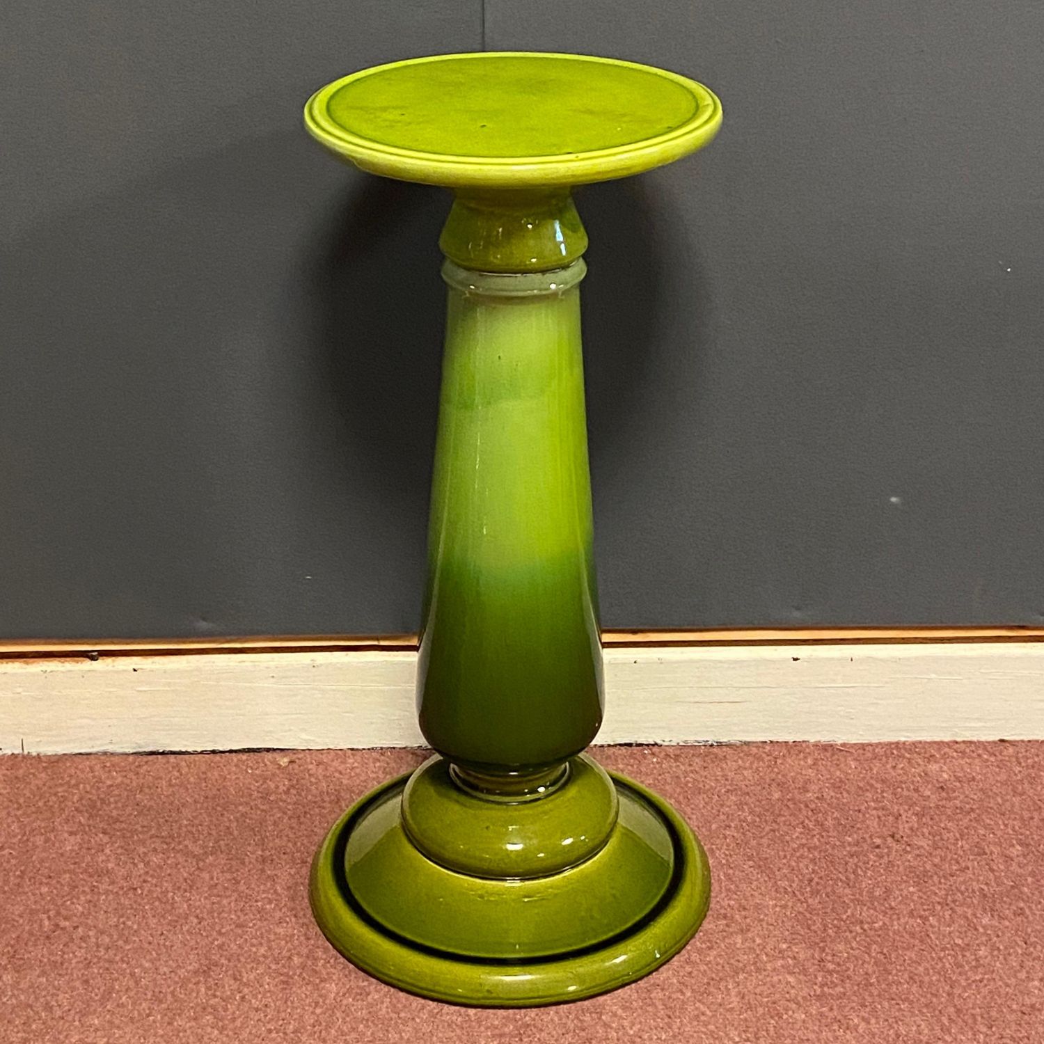Green Bretby Jardiniere and Stand - Antique Ceramics - Hemswell Antique