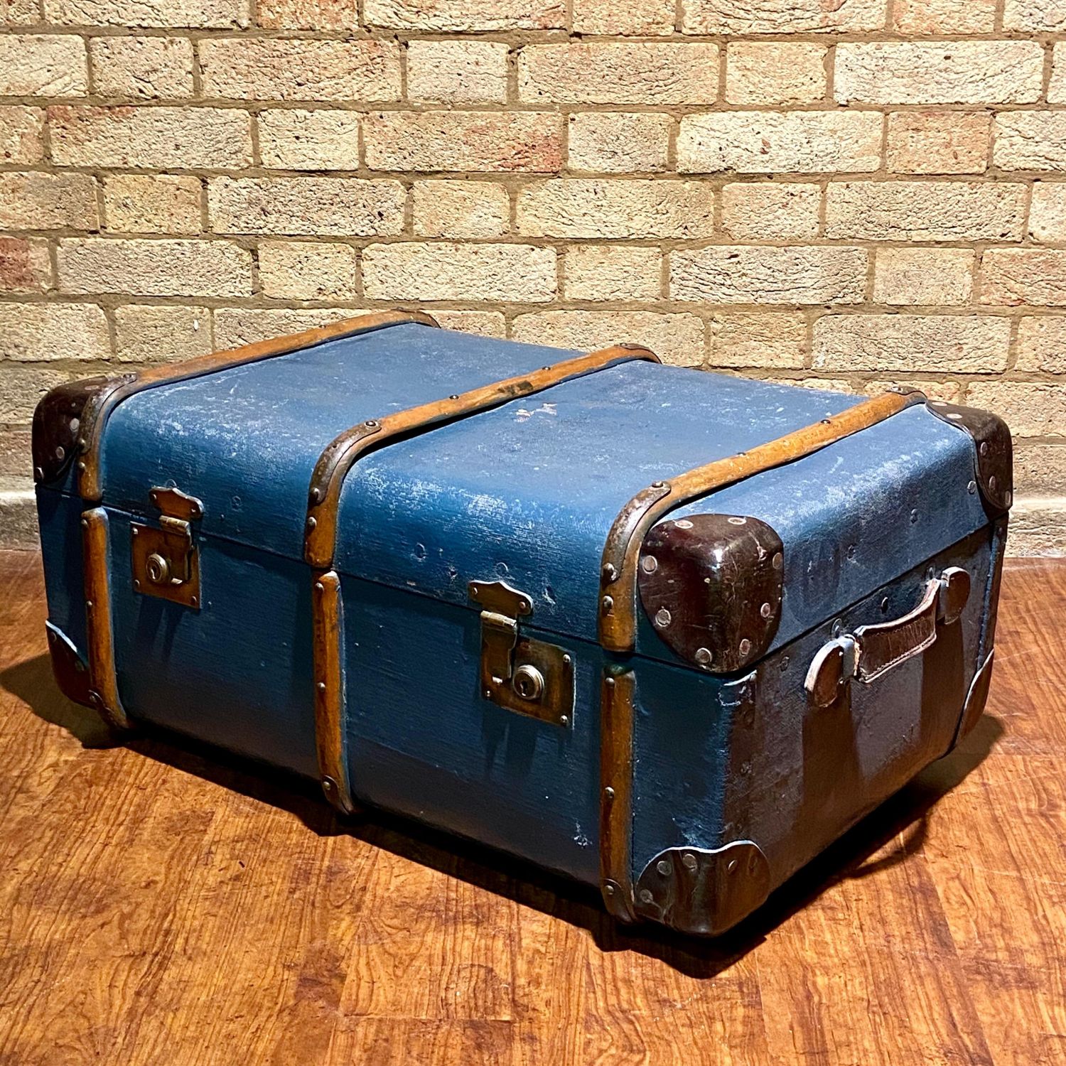 antique luggage trunk