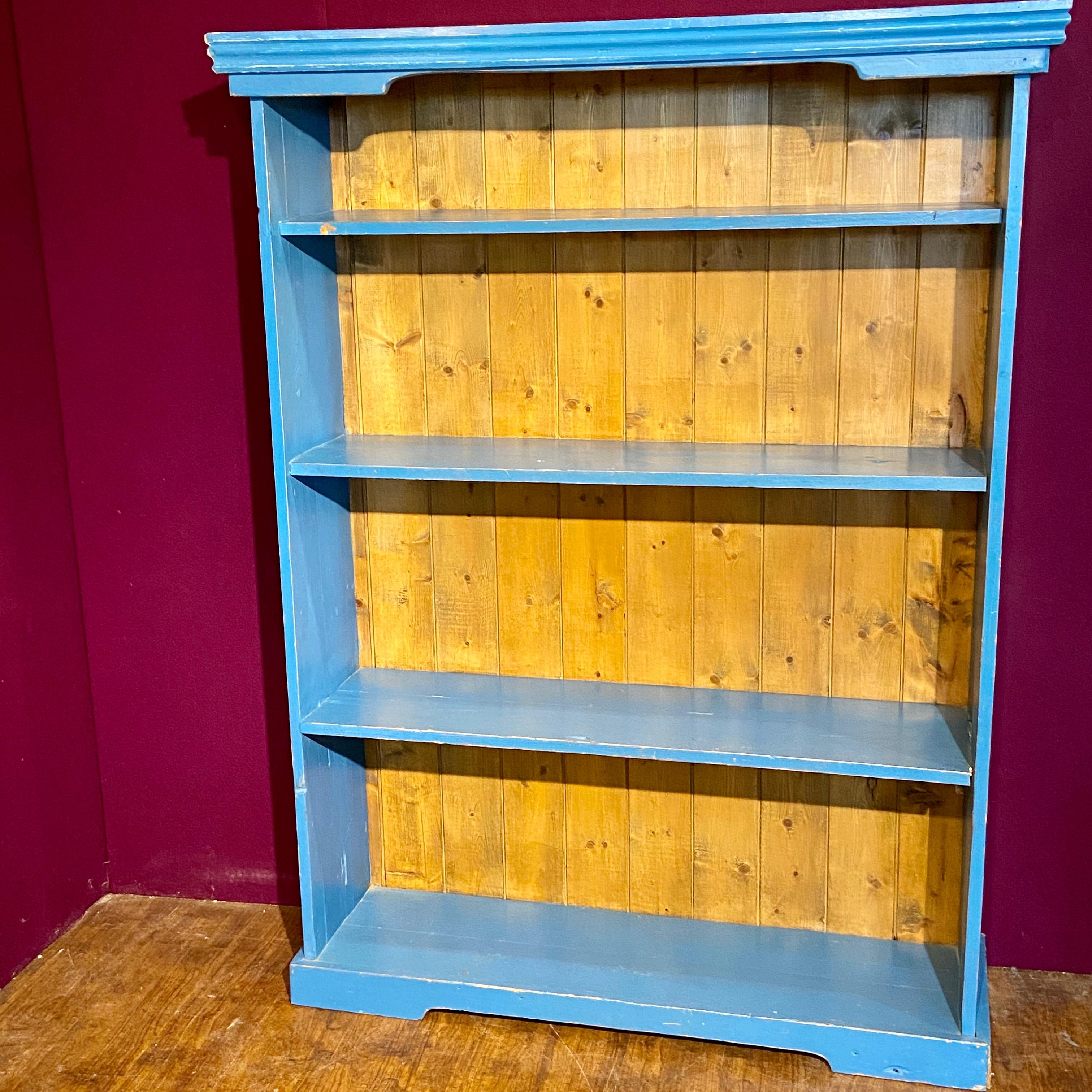 Mid 20th Century Painted Pine Bookcase