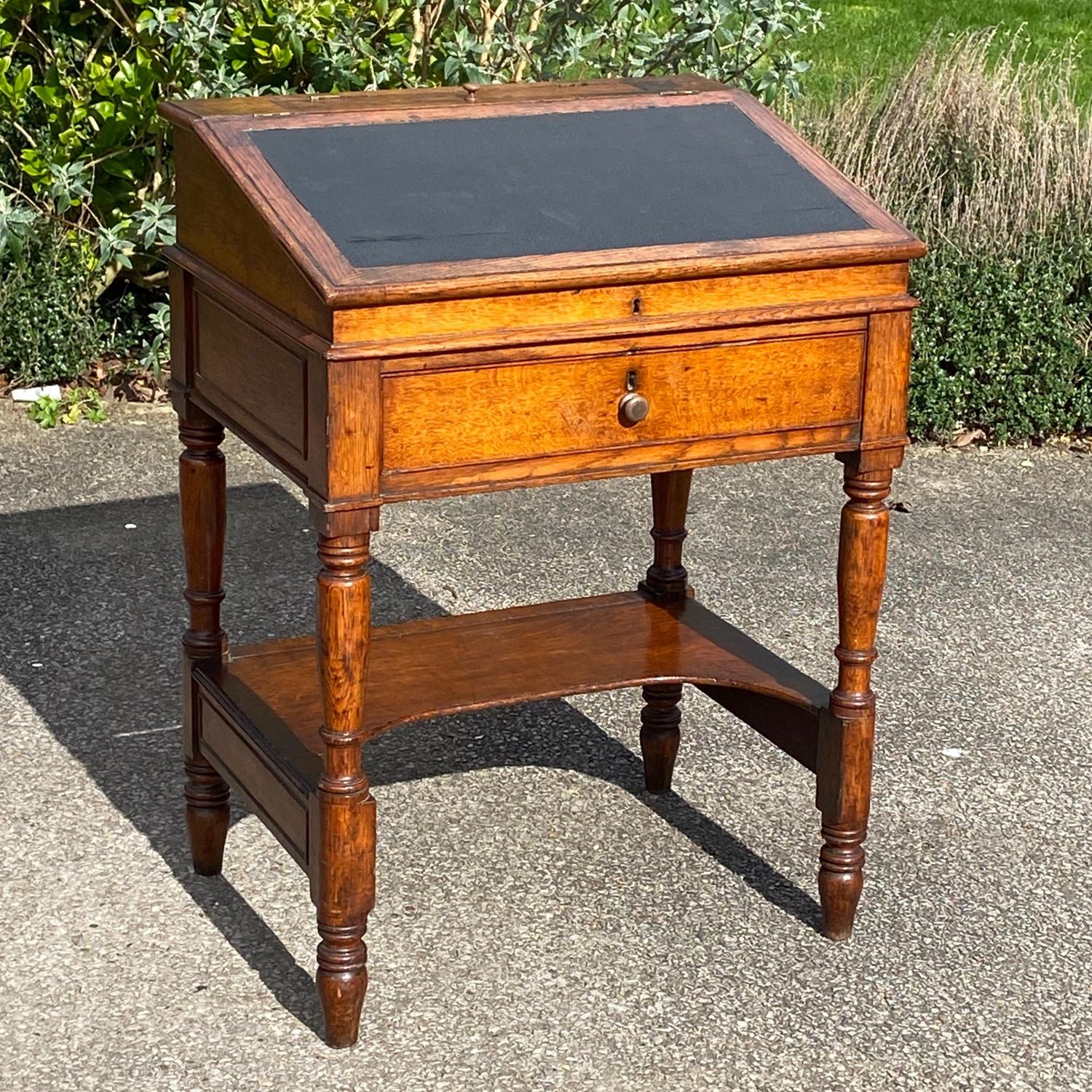 Small Early Victorian Oak Desk Antique Desks Hemswell Antique