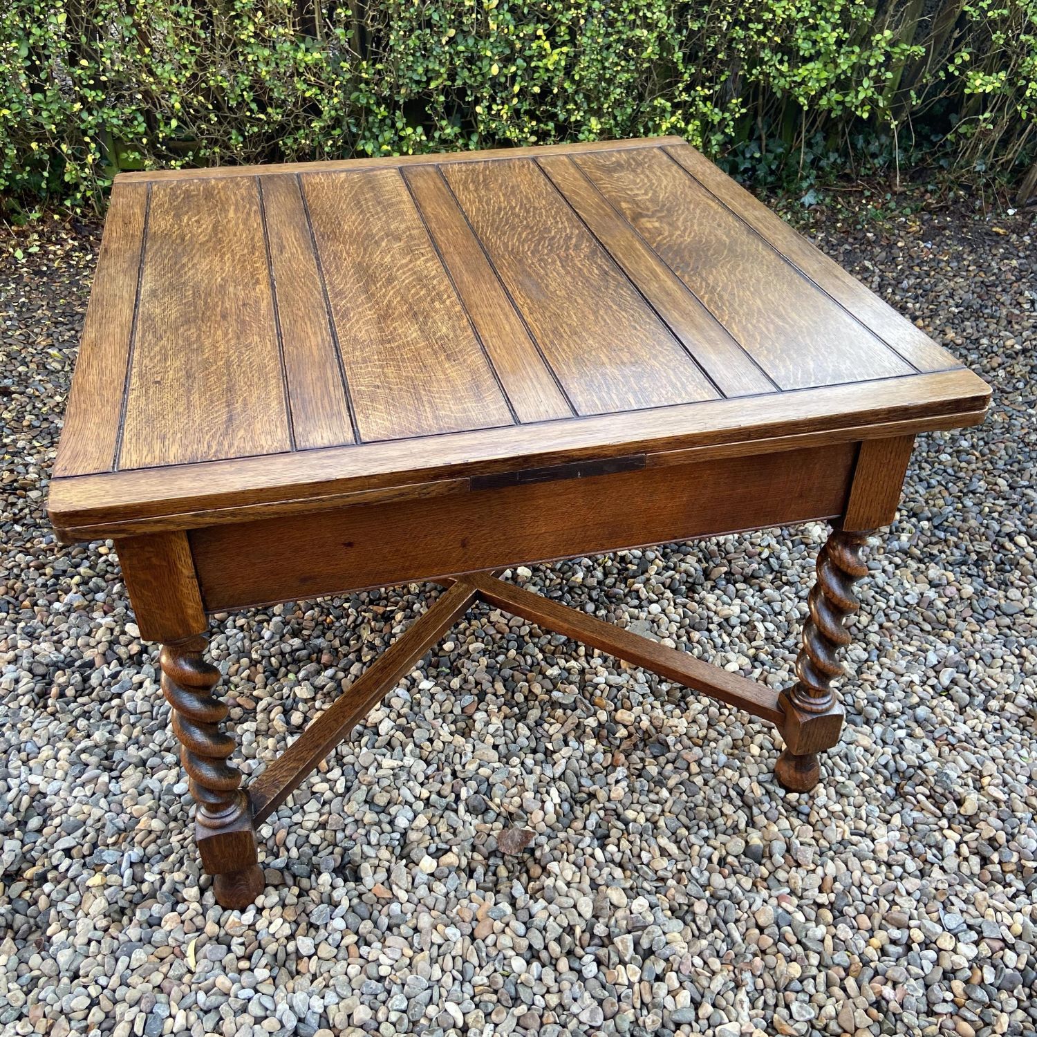 Large oak draw leaf table Antique Dining Tables Hemswell Antique