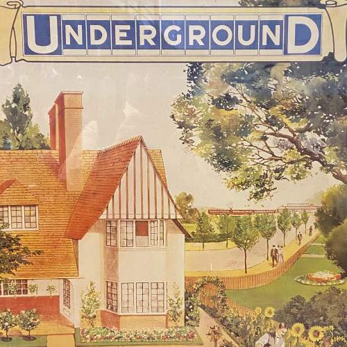 Golders Green Underground Poster railwayana Hemswell Antique Centres