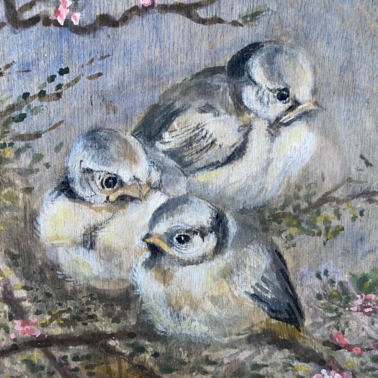 Baby Blue Tits By George Edward Lodge Original O