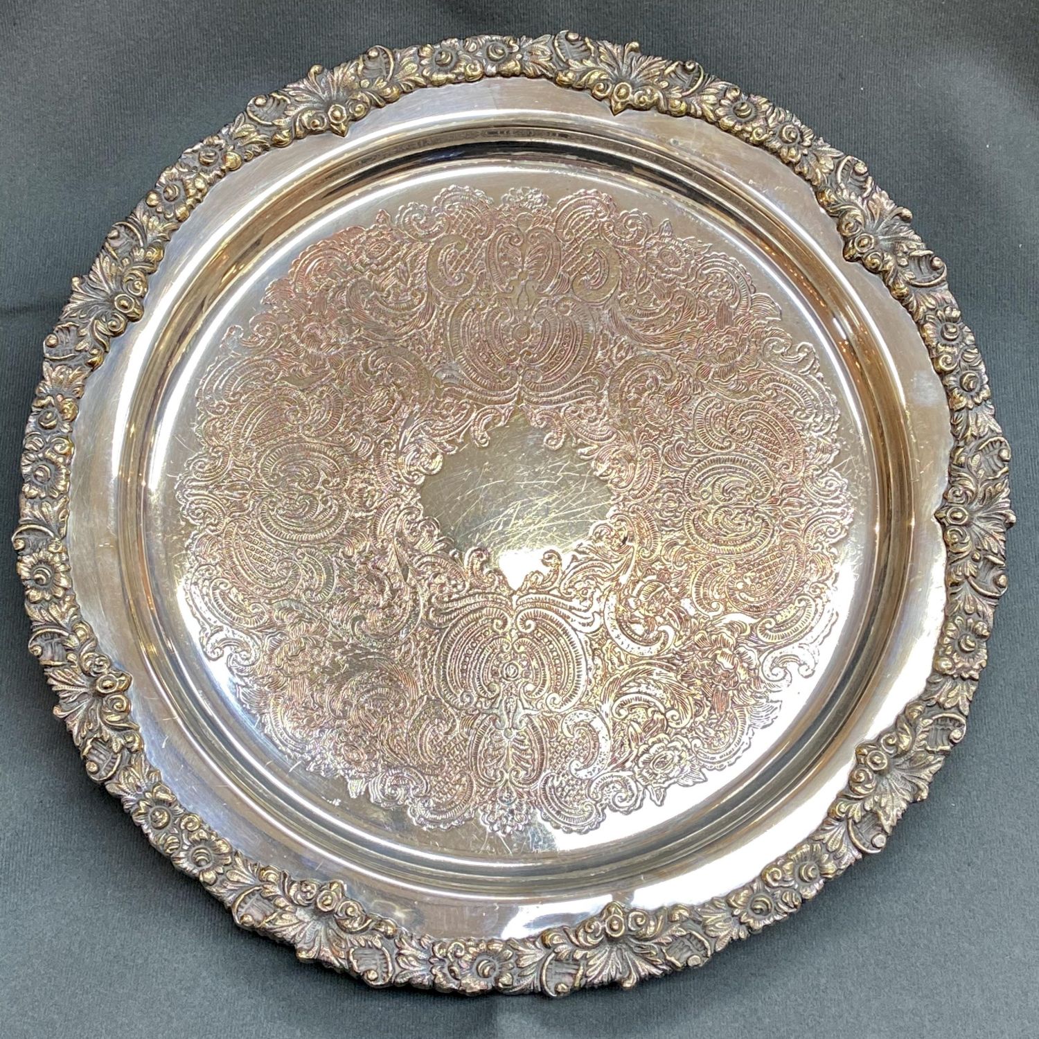 large circular tray