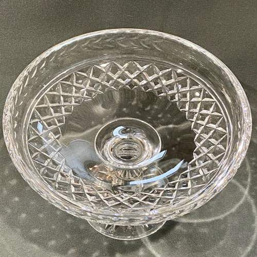 Stuart England Cut Crystal Tazza - Antique Glass - Hemswell Antique Centres