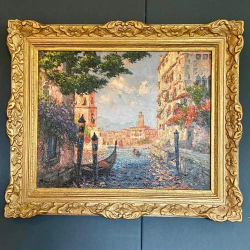 Original Oil Painting of Venice - Paintings & Prints - Hemswell Antique
