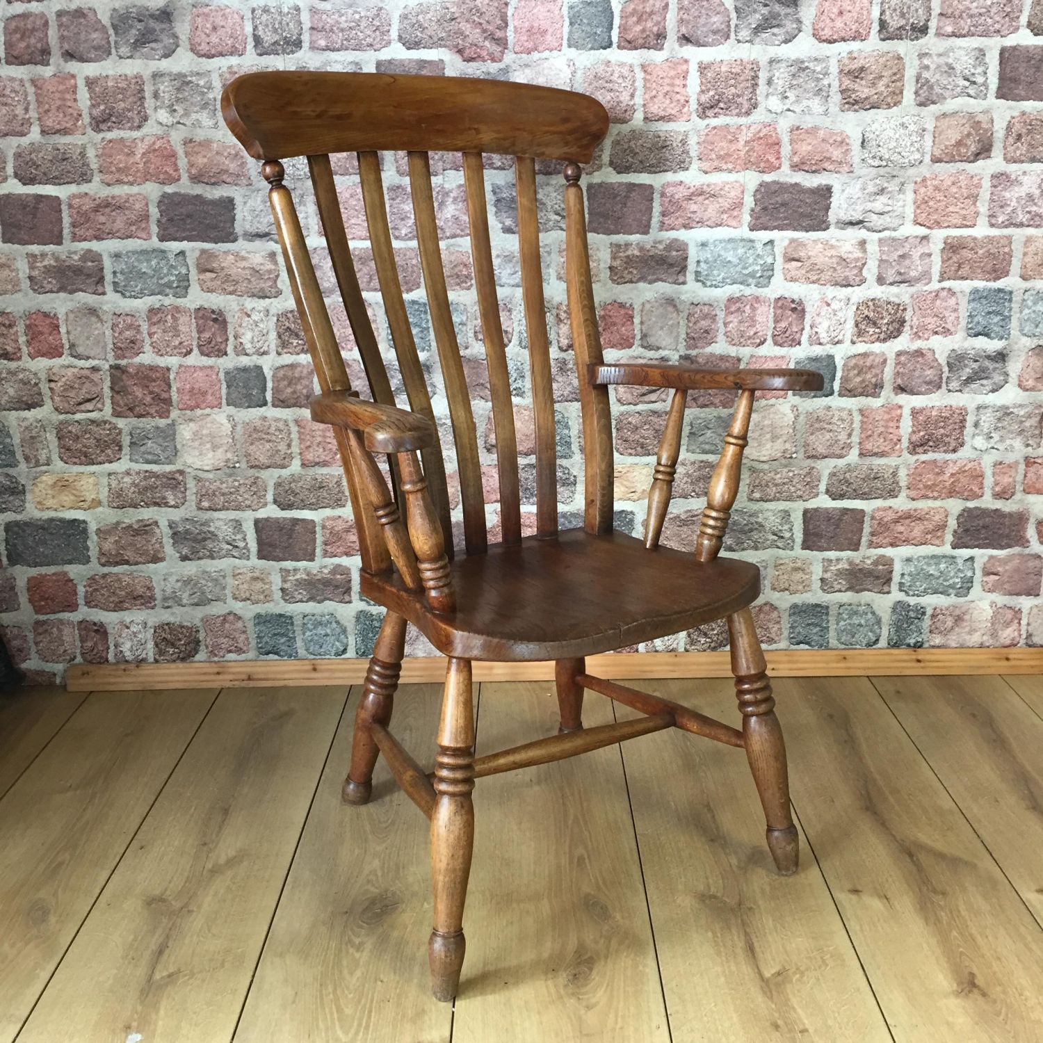 Tall Slat Back Farmhouse Chair - Antique Chairs - Hemswell Antique Centres