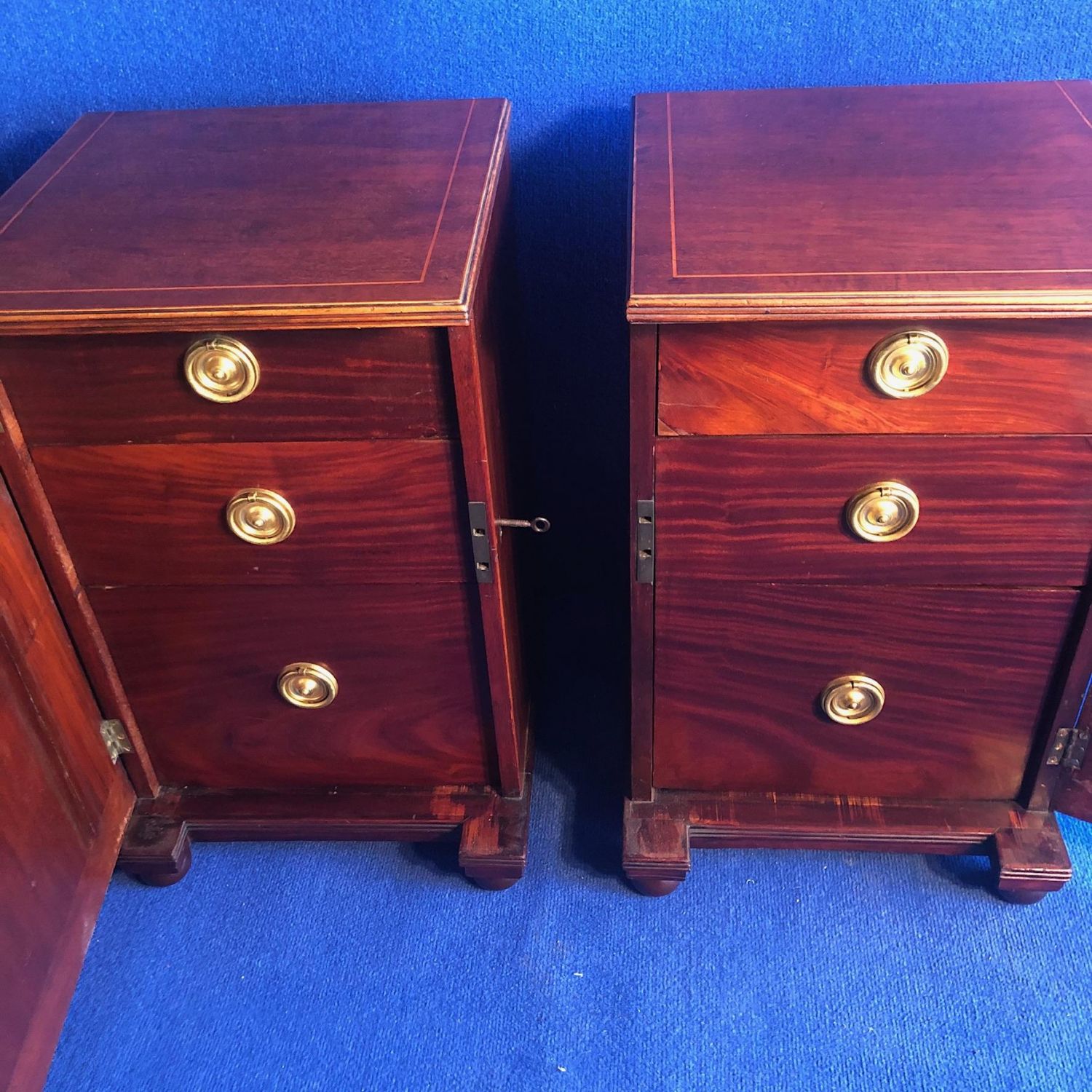 Pair regency bedside cabinet - Antique Cabinets - Hemswell ...