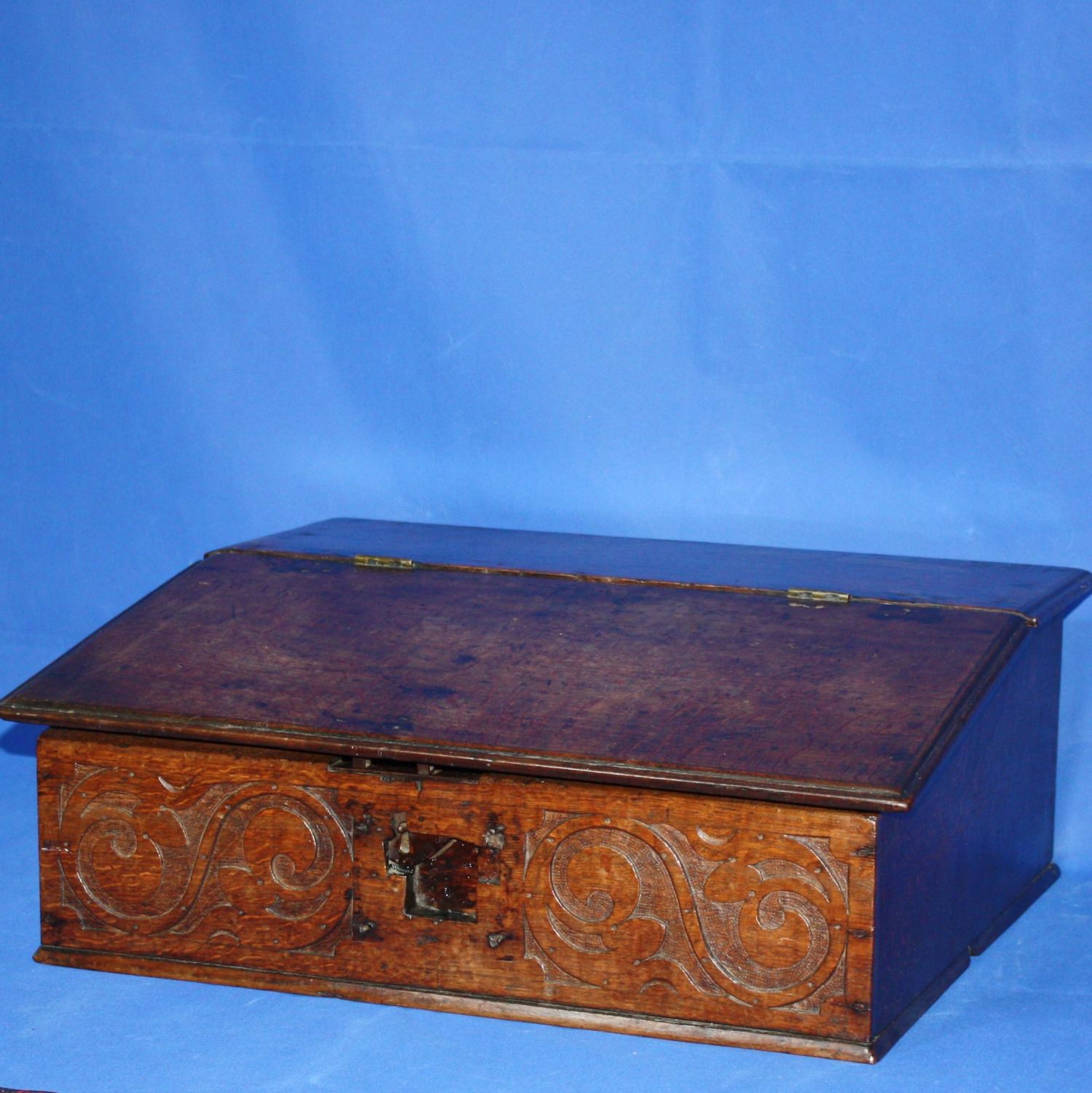 large wooden bible box