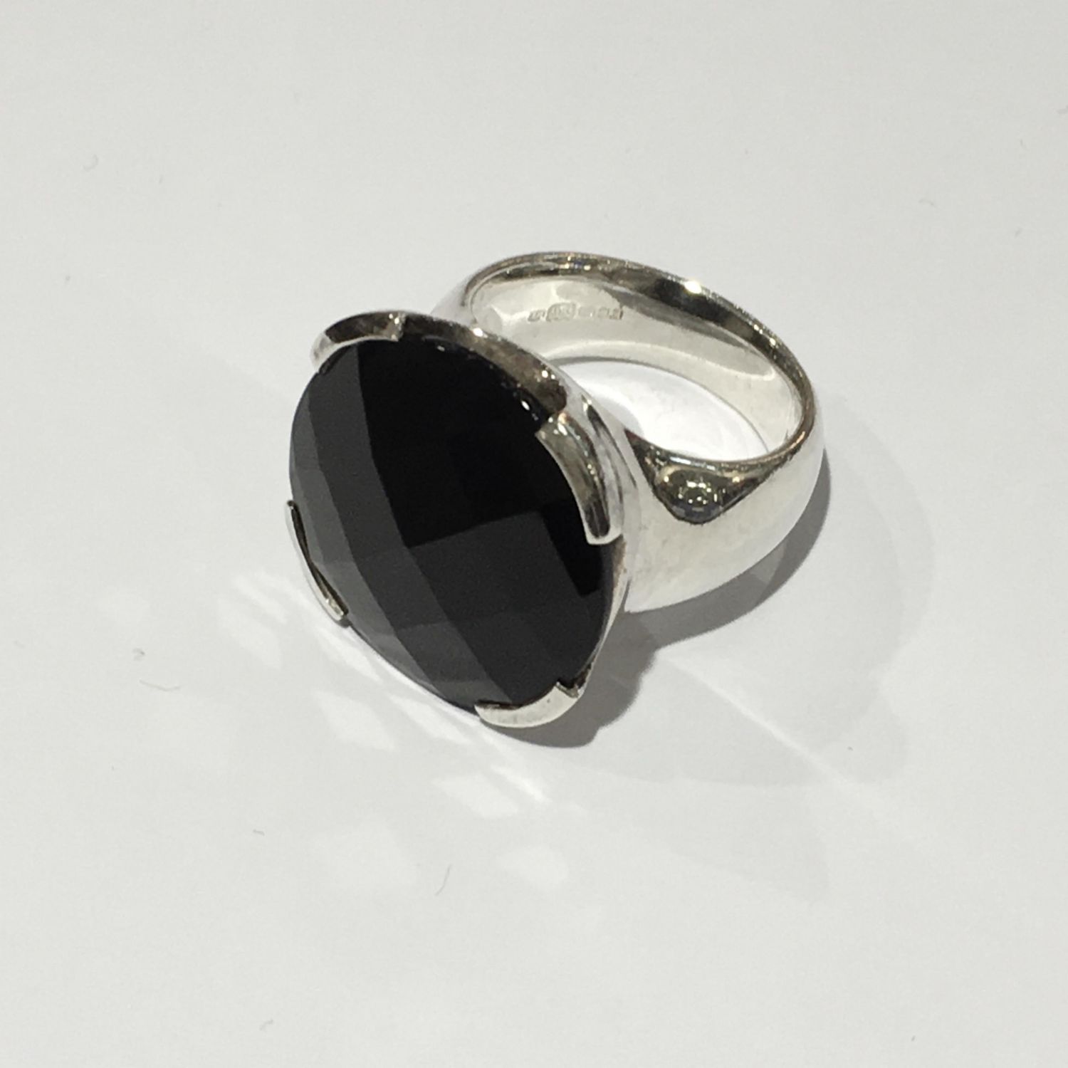 Vintage Silver & Jet Onyx Monet Ring - Gifts for Every Occasion ...