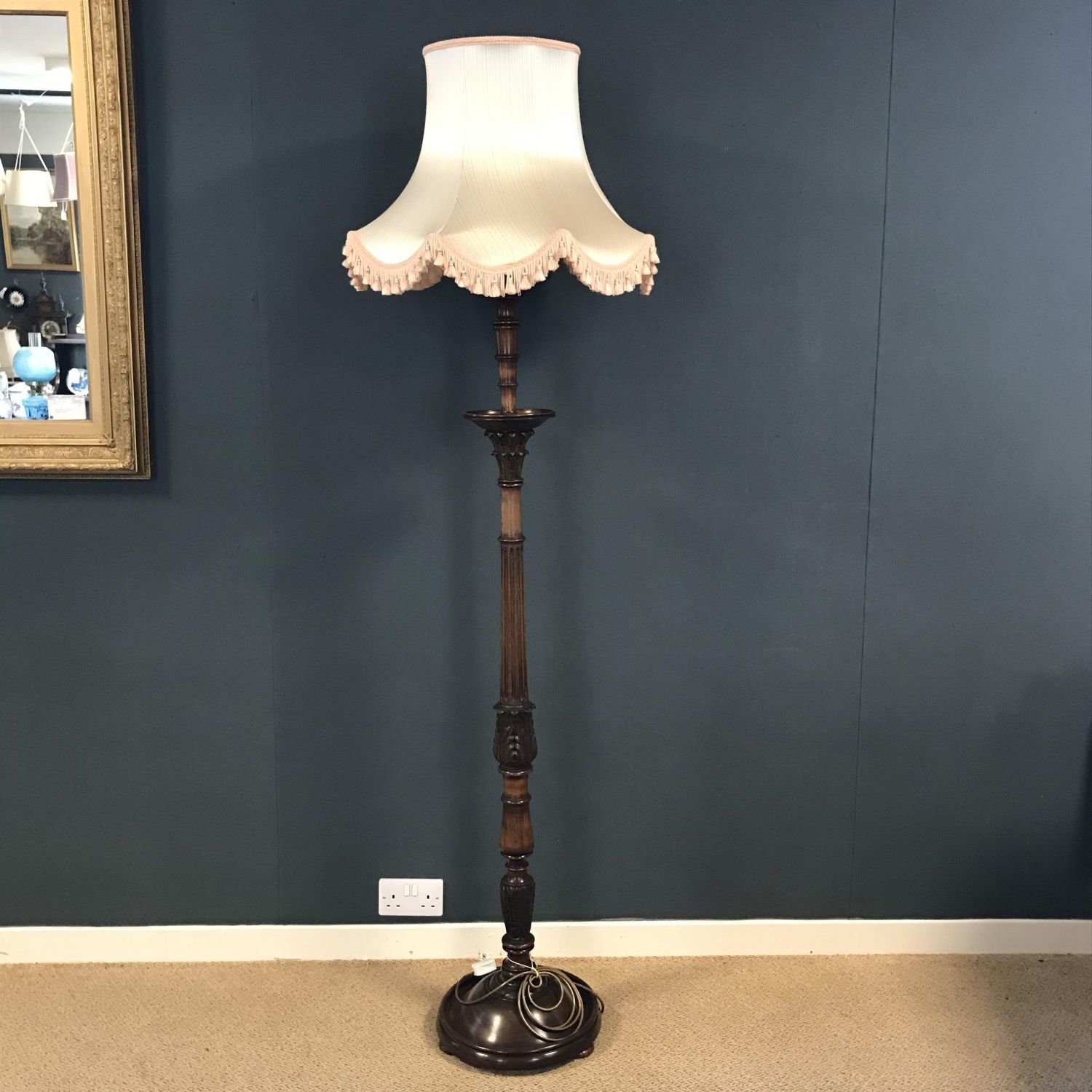 Mahogany Standard Lamp Antique Lighting Hemswell Antique Centres