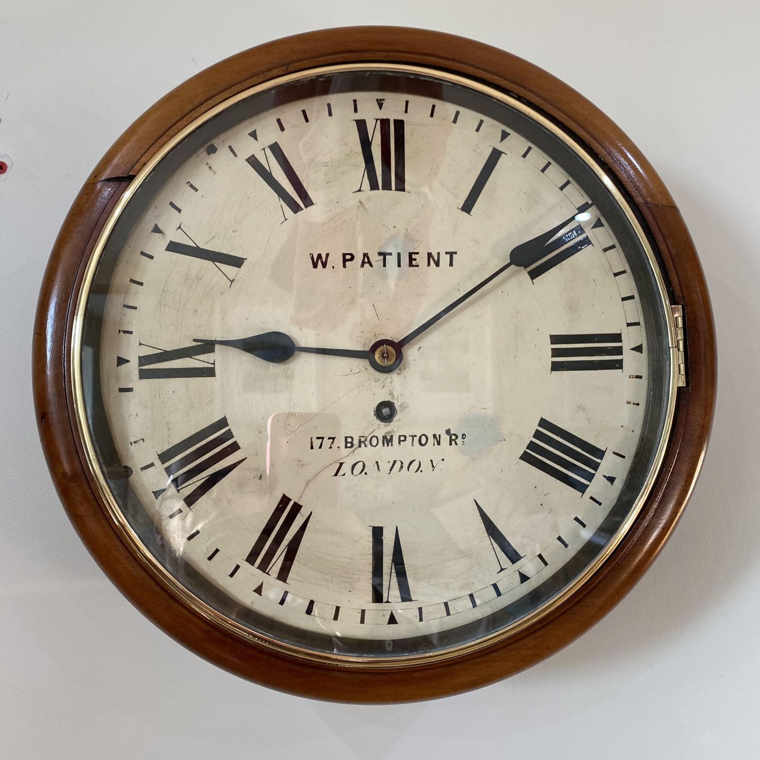 Edwardian Mahogany Fusee Wall Clock By W Patient Circa 1901 Wall Clocks Hemswell Antique Centres