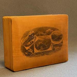 Victorian Mauchline Ware Box from Whitby