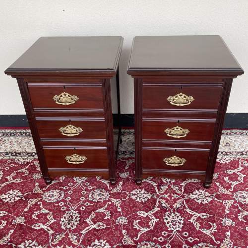 Pair Of Mahogany Bedside Chest Antique Chest Of Drawers Hemswell Antique Centres