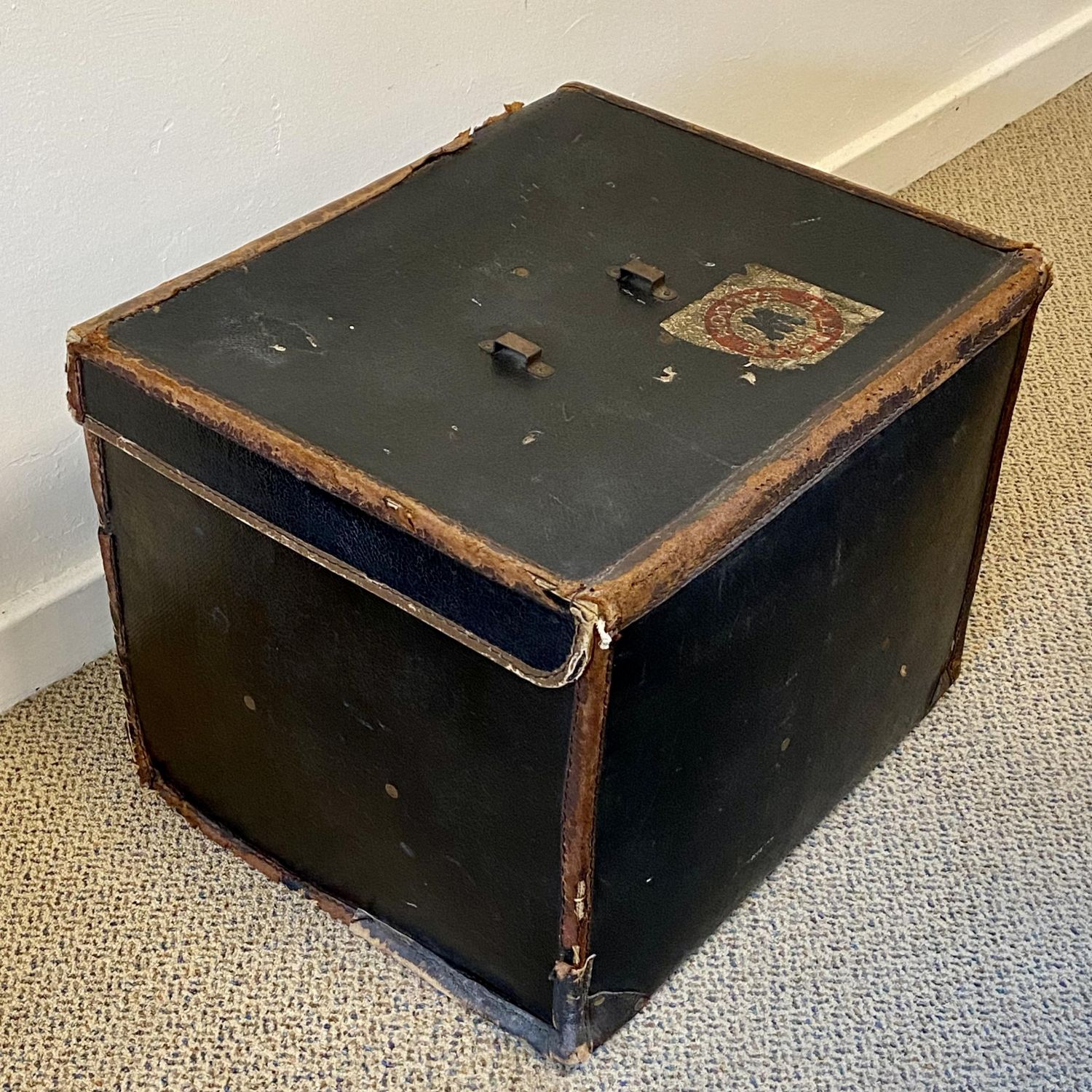 large vintage hat box