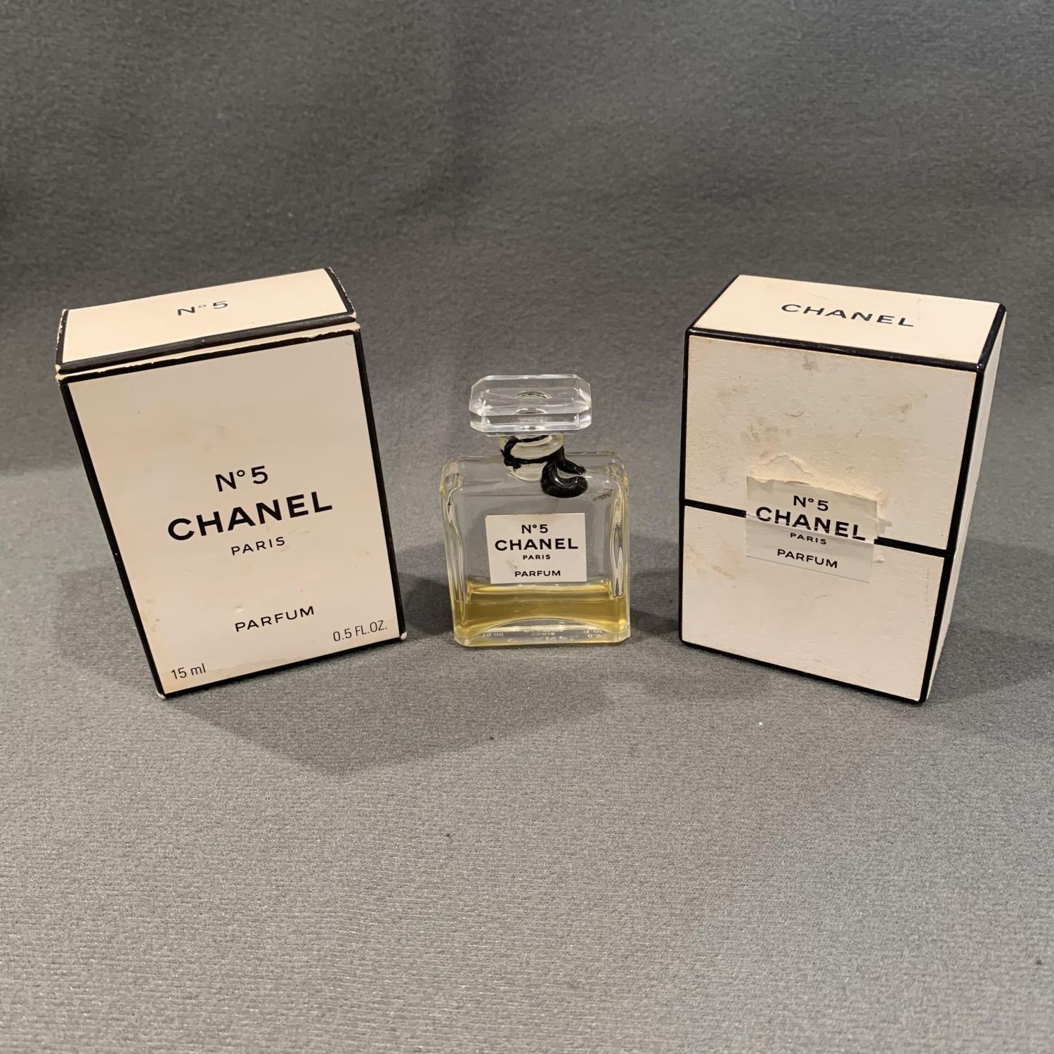 Chanel No5 15ml Perfume Bottle - Glass - Hemswell Antique Centres
