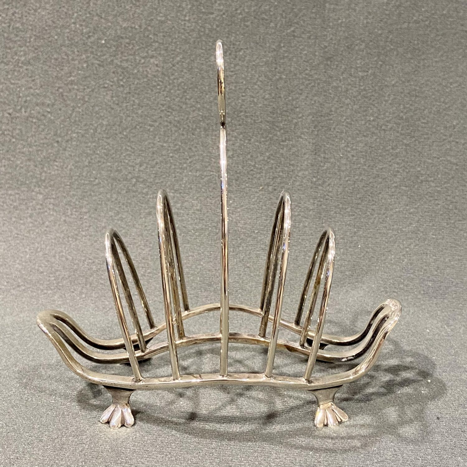20th Century Silver Toast Rack - Antique Silver - Hemswell Antique Centres