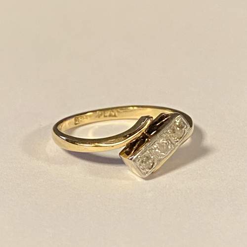 Edwardian 18ct Gold and Platinum Diamond Ring - Jewellery & Gold ...