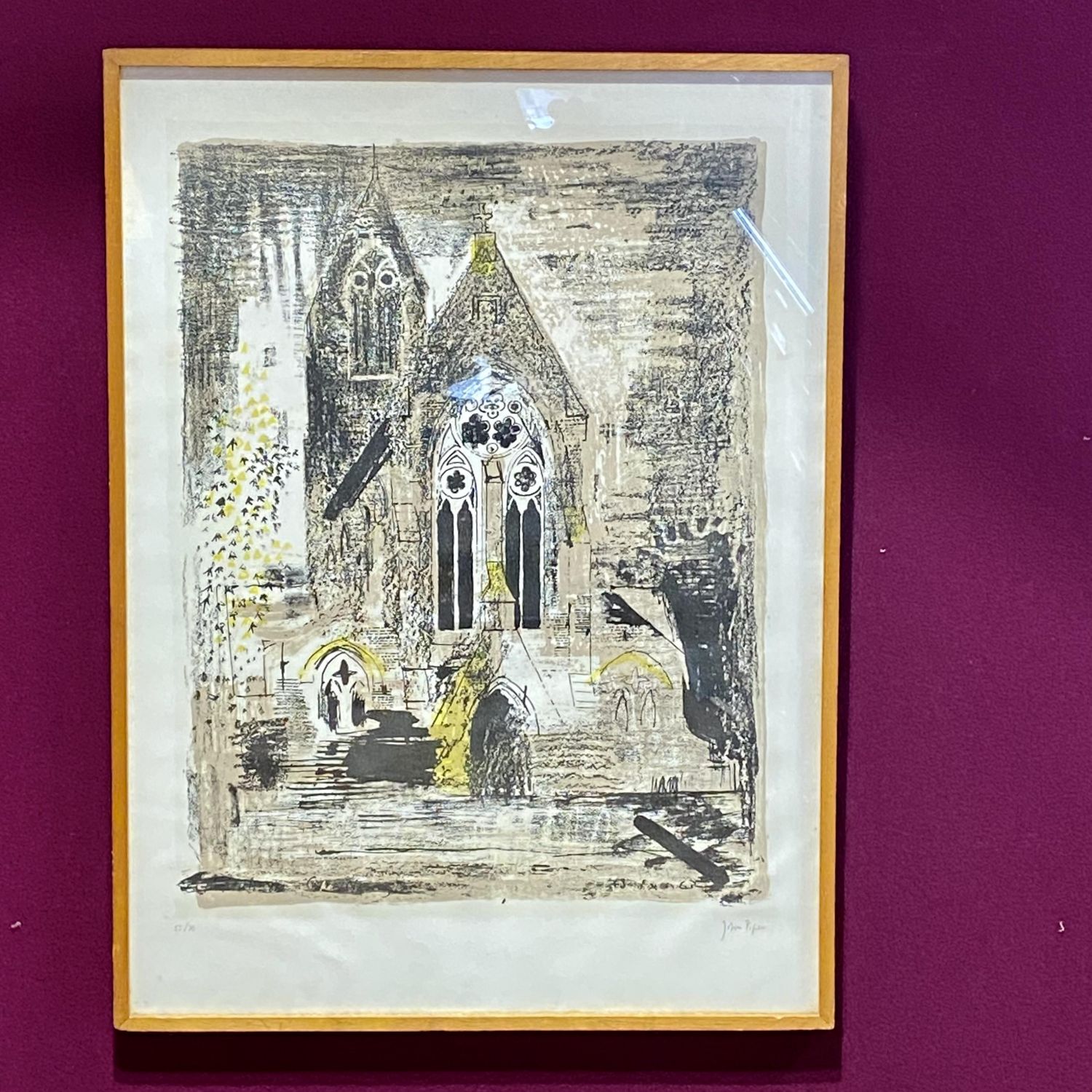 John Piper Signed Lithograph of St Matthias - Paintings & Prints ...