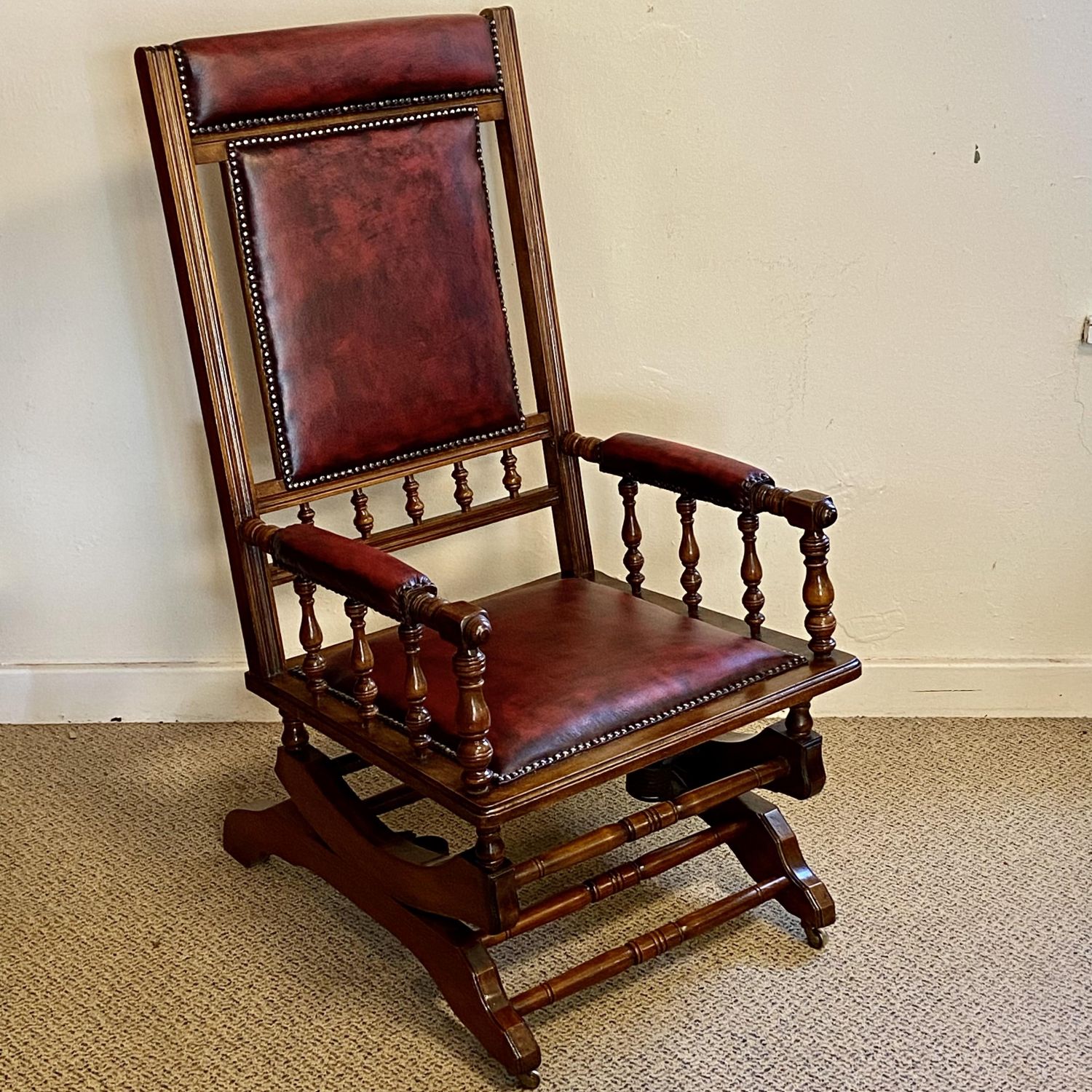 walnut rocking chair