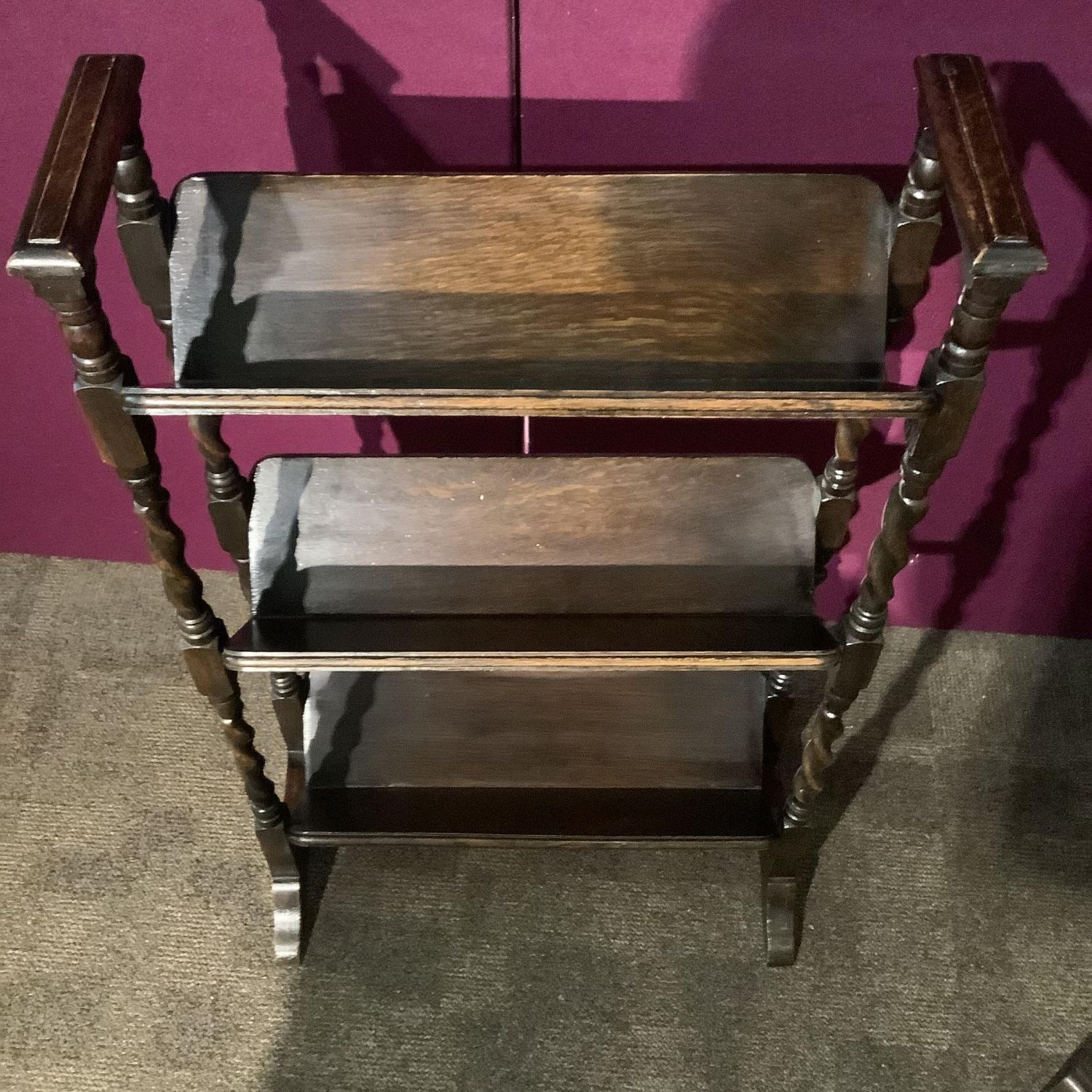 Pair of Edwardian Oak Book Troughs - Antique Bookcases - Hemswell ...