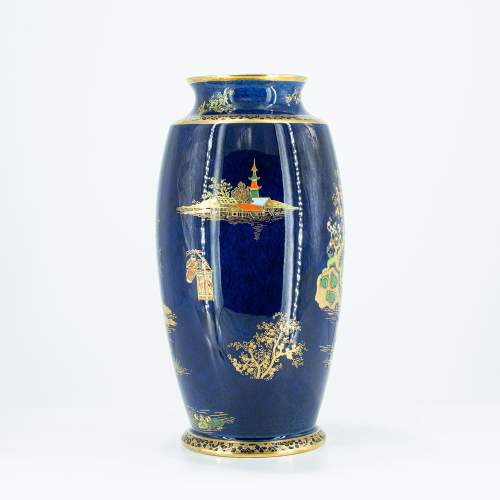 A Vintage Carlton Ware Barge Pattern Vase image-2