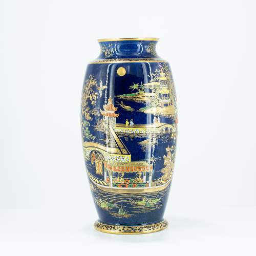 A Vintage Carlton Ware Barge Pattern Vase image-3