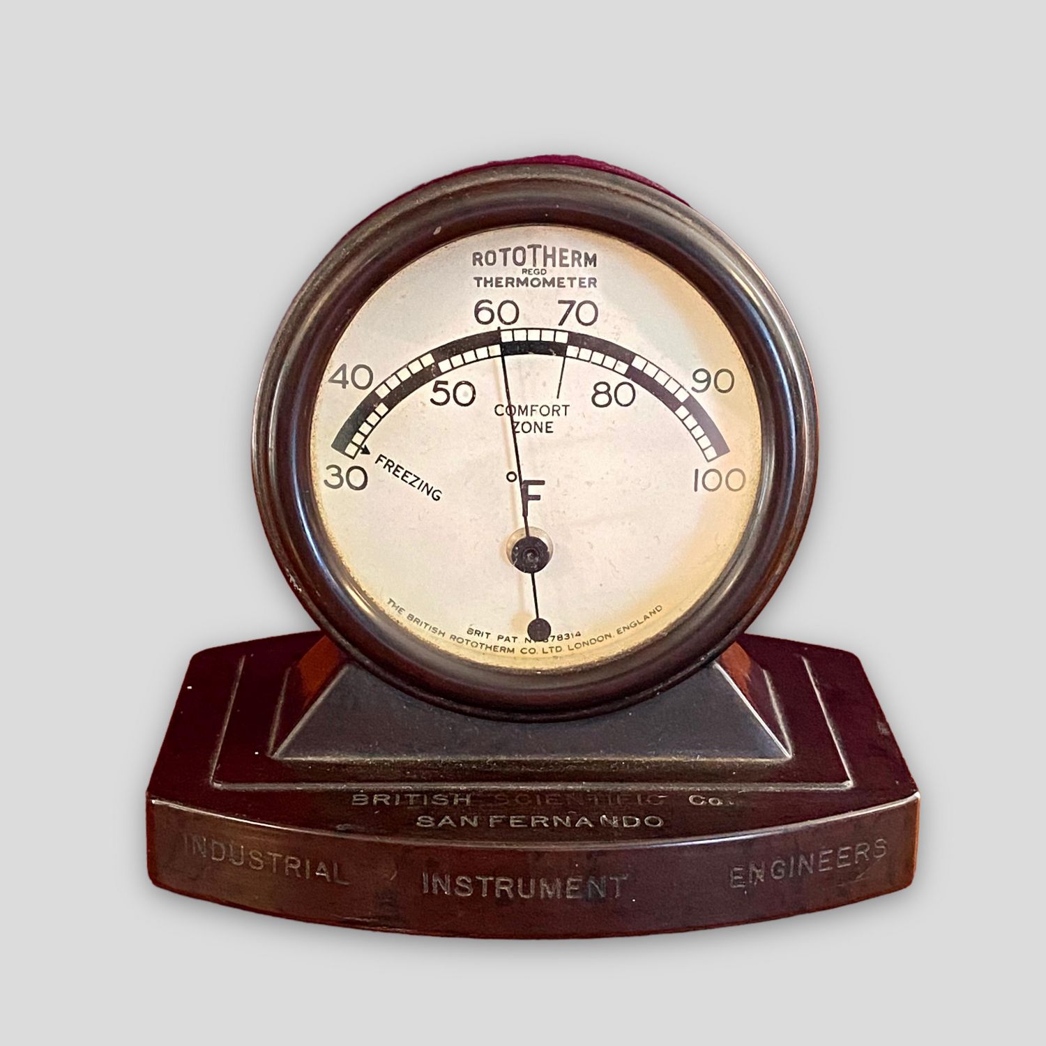 Antiques Atlas - Early Twentieth Century Bakelite Desk Thermometer