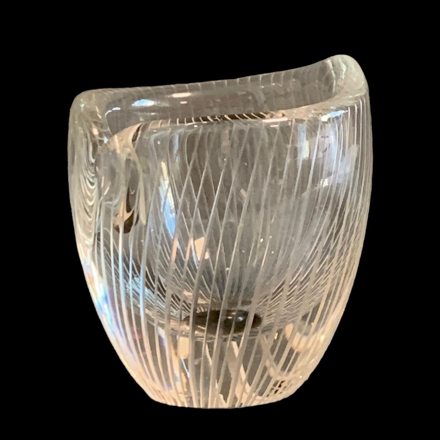 1950s Glass Vase Signed Tapio Wirkkala Iittala - Glass - Hemswell Antique  Centres
