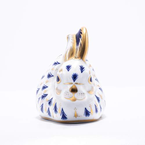 A Royal Crown Derby Ceramic Rabbit Paperweight image-3