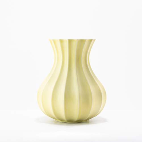 Vintage Swedish Ceramic Vase by Pia Ronndahl for Rorstrand - Yellow image-1