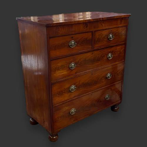 19th Century Figured Mahogany Chest Of Drawers Antique Chest Of Drawers Hemswell Antique Centres