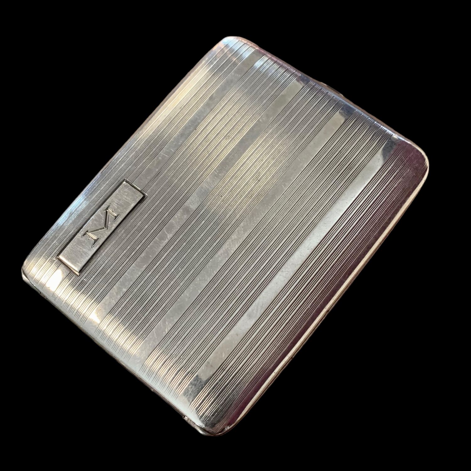 Elgin and Co Sterling Silver Cigarette Case - Antique Silver - Hemswell ...